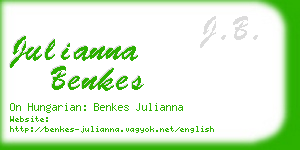 julianna benkes business card